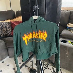Thrasher cropped hoodie